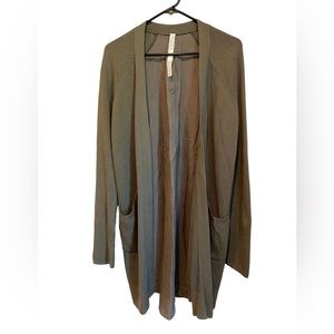 Lululemon Still At Ease Wrap Cardigan Green Size 4